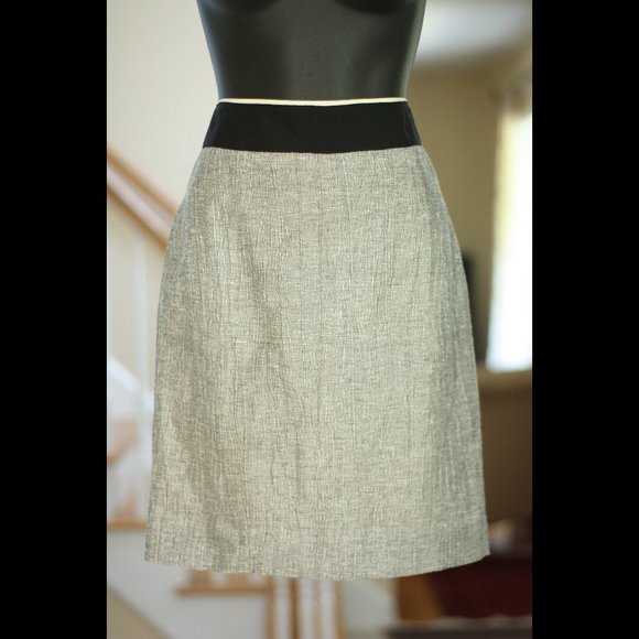 J. CREW Black and White Pencil Skirt - Picture 1 of 5